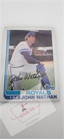John Wathan Topps 1992 Auto Card # 429