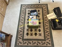 Area Rug, Exercise Equipment, Etc.