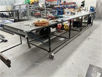 Plate Top Mobile Layout Table Approx 6m x 1.2m