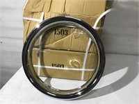 15" Chrome Plastic Beauty Rings