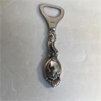 DANISH STERLING SILVER / STAINLESS BOTTLE OPENER