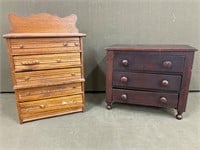 2 Antique Doll House Dressers