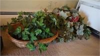 Baskets & Artificial Plants