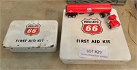 Diecast Phillips tanker truck & 2 First Aid kits