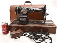 Antique machine à coudre Singer, fonctionnelle