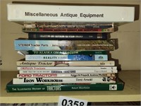 Books (mostly tractors)