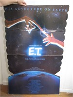 Vintage E.T. Movie Cardboard Sign