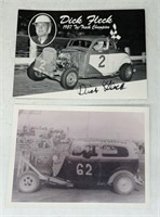 1957 Dick Fleck Signed Autograph Card & Bucktown G