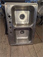 Double Stainless Sink  33x22