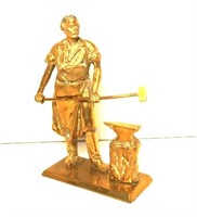 Brass Black Smith Statue