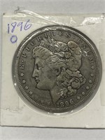 key date 1896-O Morgan siler dollar good cond.