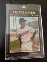 Francisco Lindor 2020 Topps Heritage Red Ink Real
