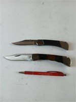 2 lock blade knives