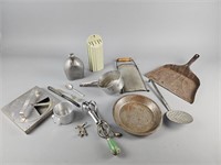 Vintage Metal Kitchen Wares, Toolbox & More!