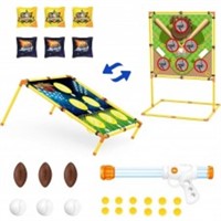 Bean Bag Toss Game Set, 2-in-1 Party Game Set