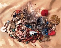 Assorted Cosmetic Jewelry in mirror box