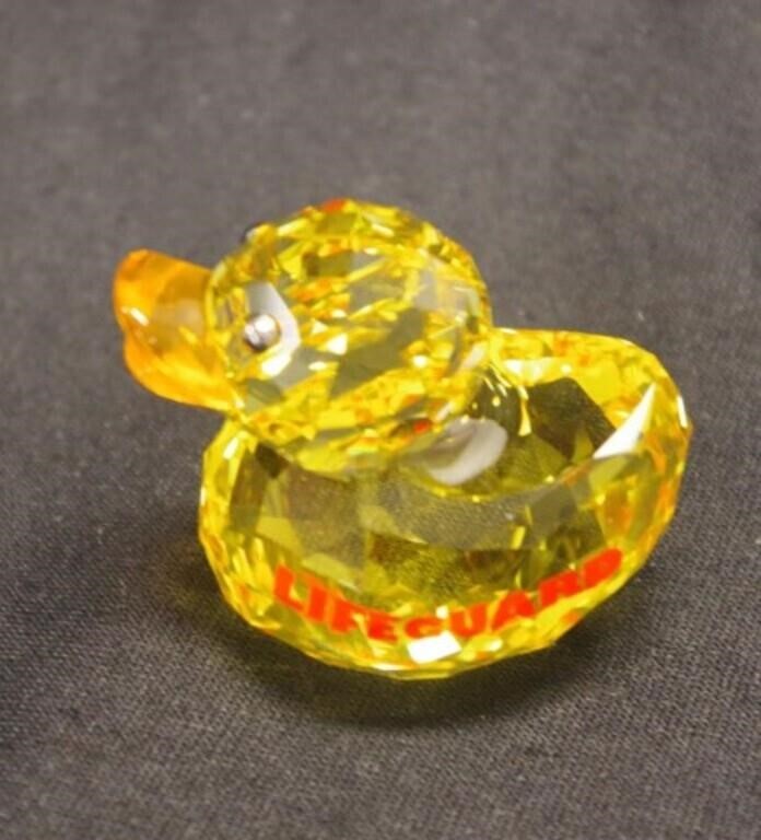 Swarovski yellow duck lifeguard