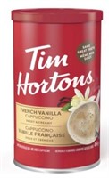 Tim hortons french vanilla cappuccino powder can