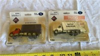 NIB Die Cast w Plastic Sanitation Dump Trucks