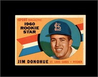 1960 Topps #124 Jim Donohue VG to VG-EX+
