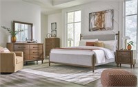 King Ashley Lyncott 4-Pc Upholstered Bedroom Group