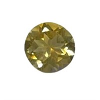 Natural 0.85ct Round Cut Yellow Citrine Gemstone