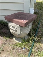 Concrete Flower Pot and Stepping Stone