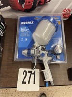 KOBALT GRAVITY FEED SPRAY GUN & CUP