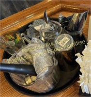 Misc Bar Accessories with condiment holder & trays
