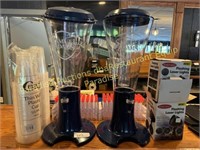 PACKAGE: Sam Adams Dispensers, Shots cylinders,