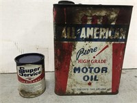 All American oil can & super service can