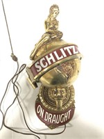 Vintage Schlitz beer wall light