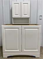 (CX) White Cabinet w/ Over the Sink Cabinet