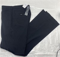 2x black slim leg low rise pants size 33