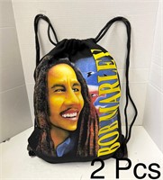 2 Pcs High Quality Drawstring Bag “Bob Marley” $35