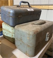 3 Vintage Tackle Boxes