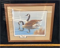 1/4,000 "Geese Over Water" by Durant Ball Print