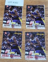 4 1998 COLLECTOR'S EDGE KOBE BRYANT TRADING CARDS
