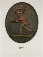 Cast Iron Fire Plaque