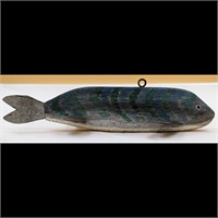 Vintage Handmade Tin & Painted Fish Decoy
