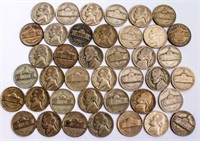 Coin 40 War Nickels 40 % Silver Avg. Circulated