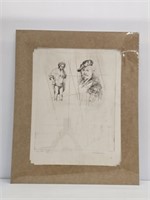 BERT KLOEZEMAN SIGNED/STAMPED ETCHING