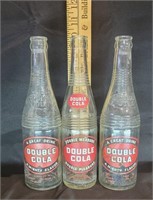 1940/50's Double Cola Bottles