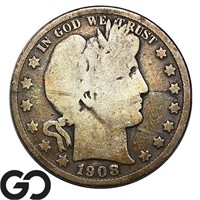 1908-O Barber Half Dollar, Better Date