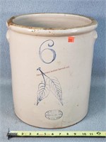 6 Gal Stoneware Birchleaf Crock