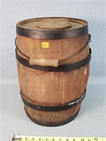 Vintage 16" Tall Wooden Barrel