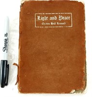 Livre ancien 1915 Light and Peace, Boston