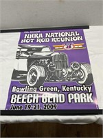 Vintage NHRA National Hot Rod Reunion Poster