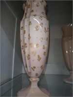 Vintage Tuscan Ribbed Flesh 13" Vase