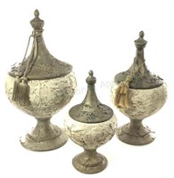 (3) Decorative Ceramic Jars